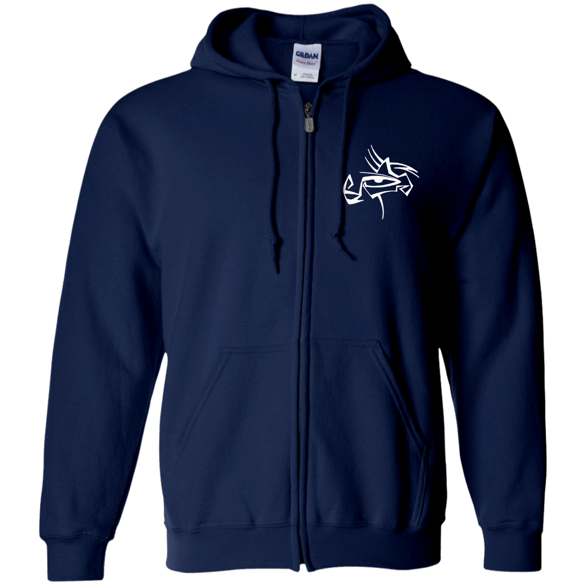 Eye Of Rauthentic Zip Up Hooded Sweatshirt Embroidered