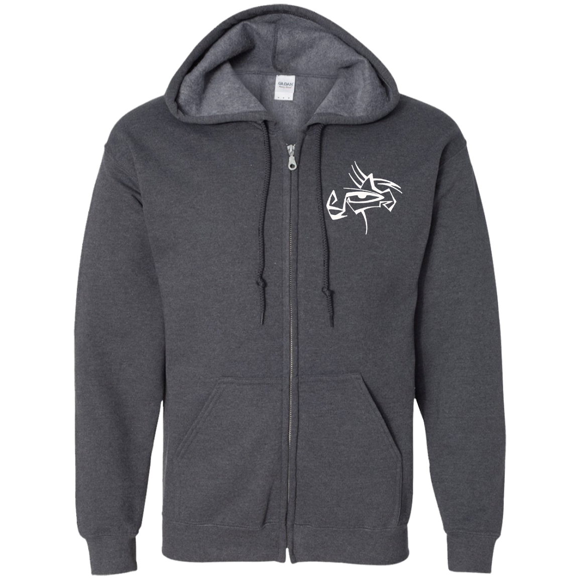 Eye Of Rauthentic Zip Up Hooded Sweatshirt Embroidered