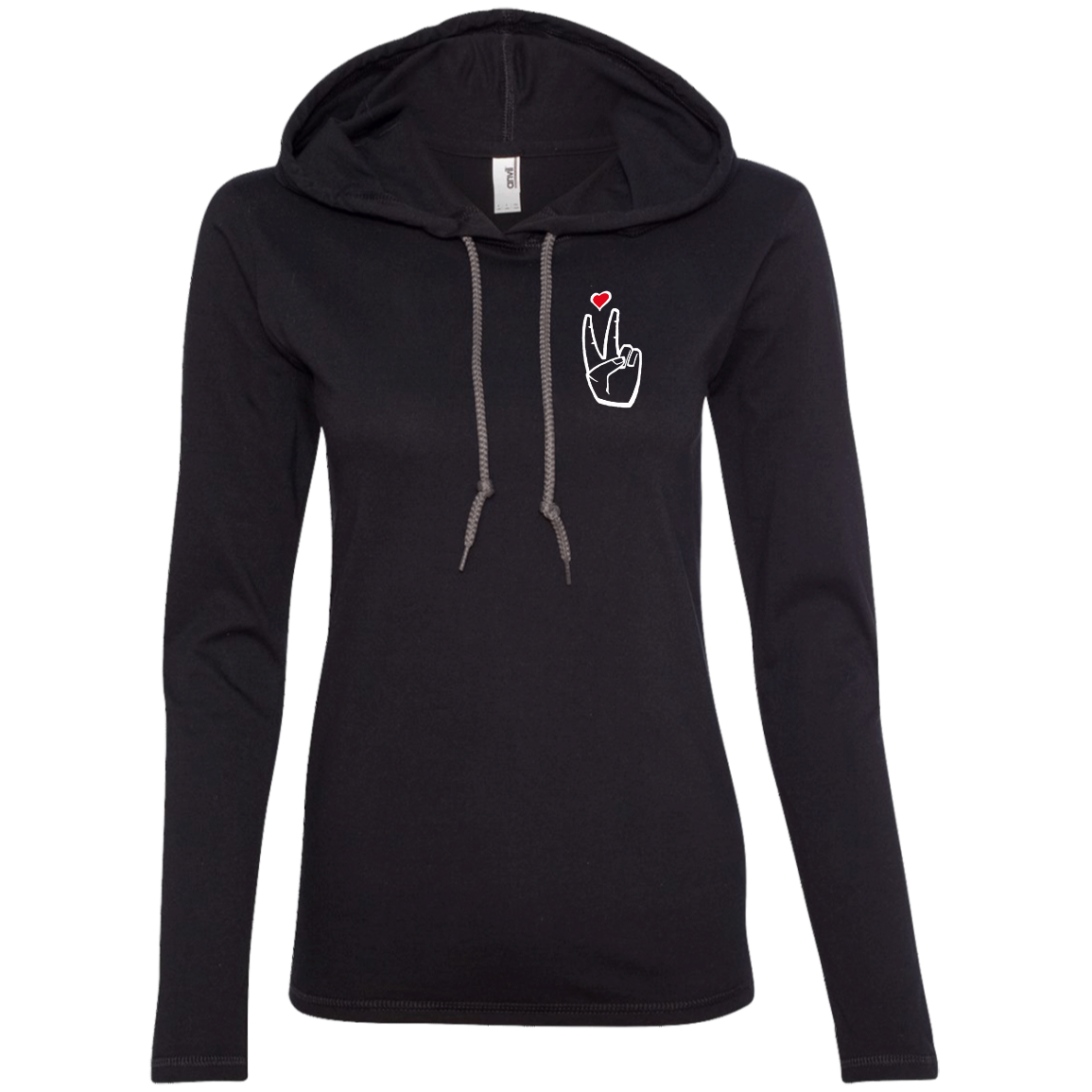 LoveAbove(left) Ladies' T-Shirt Hoodie