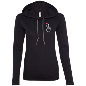 LoveAbove(left) Ladies' T-Shirt Hoodie