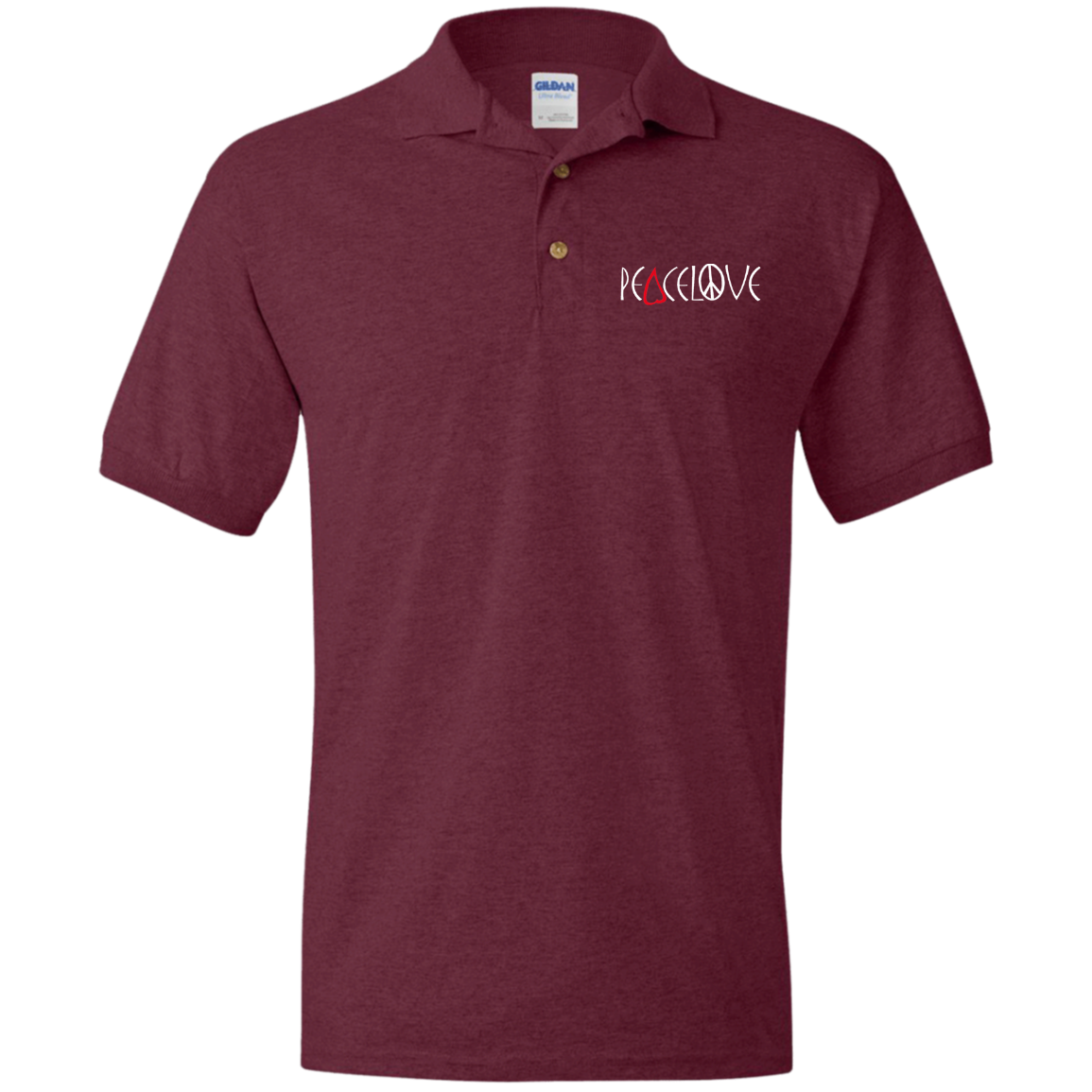 Peacelove - (Embroidered) Jersey Polo Shirt