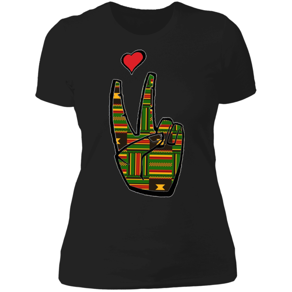 LoveAbove Kente Ladies' Boyfriend T-Shirt