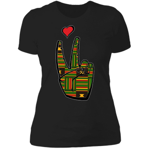 LoveAbove Kente Ladies' Boyfriend T-Shirt