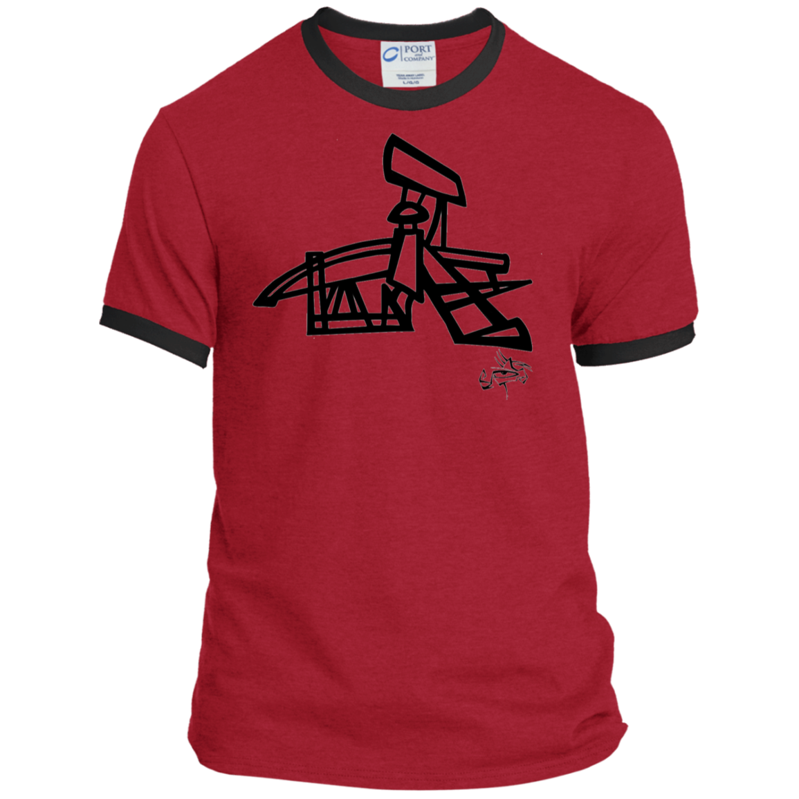 Rachitecture  Mens Ringer Tee