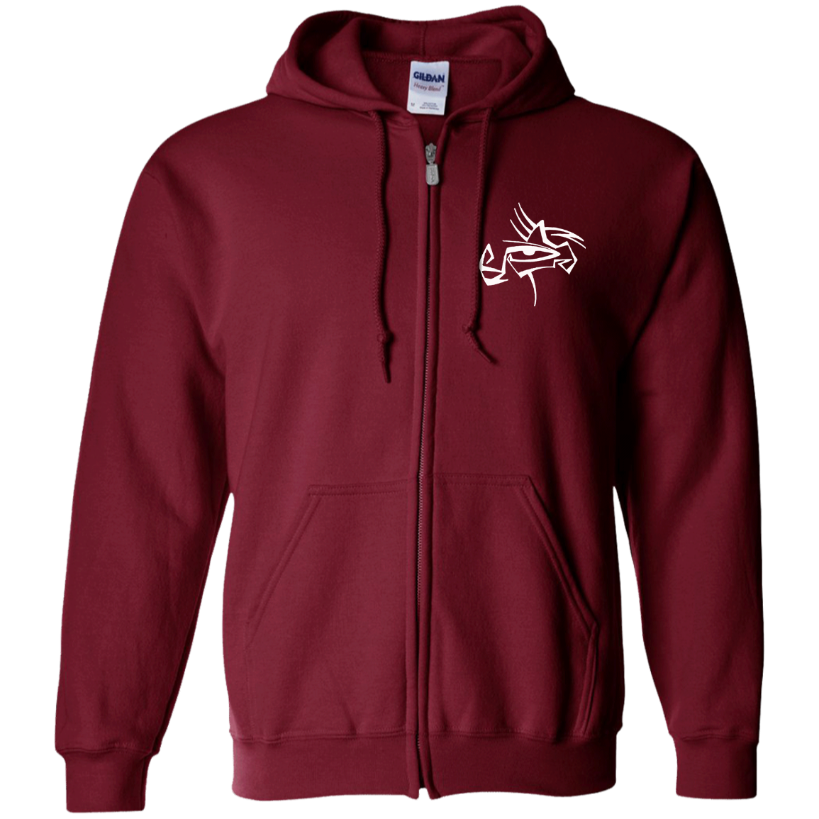 Eye Of Rauthentic Zip Up Hooded Sweatshirt Embroidered