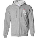 LoveAbove Zip Up Hooded Sweatshirt embroidered