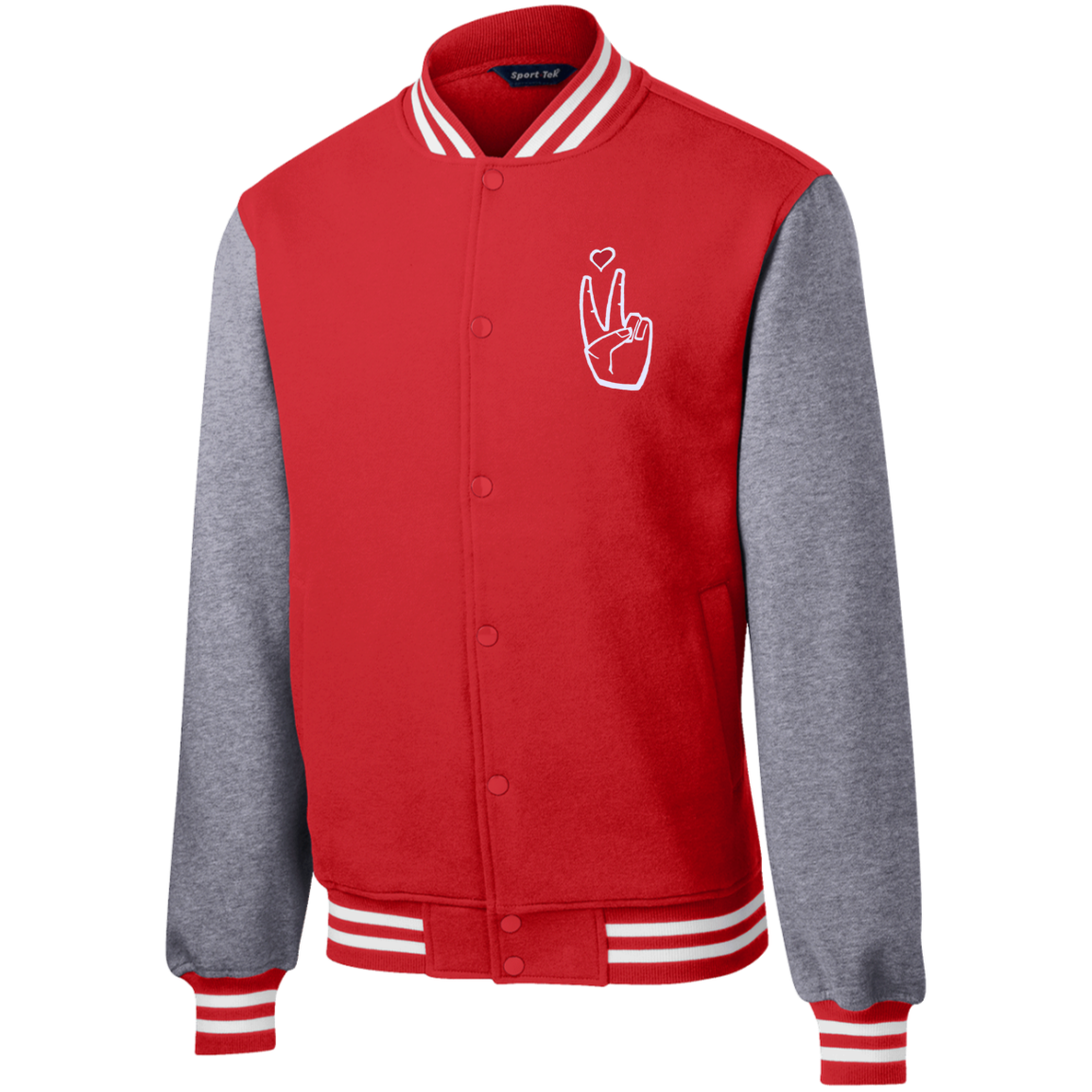 LoveAbove Fleece Letterman Jacket