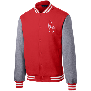LoveAbove Fleece Letterman Jacket