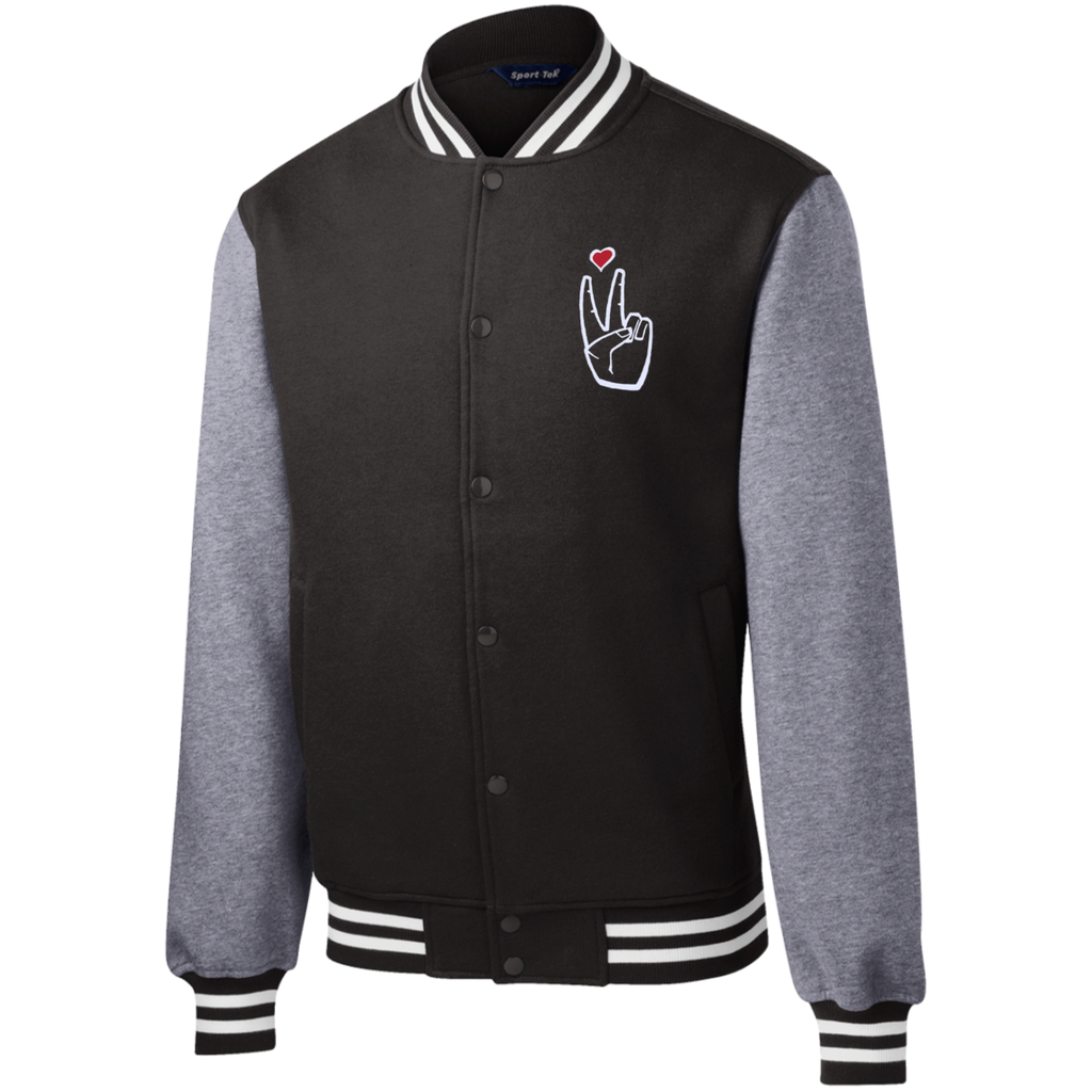 LoveAbove Fleece Letterman Jacket