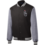 LoveAbove Fleece Letterman Jacket