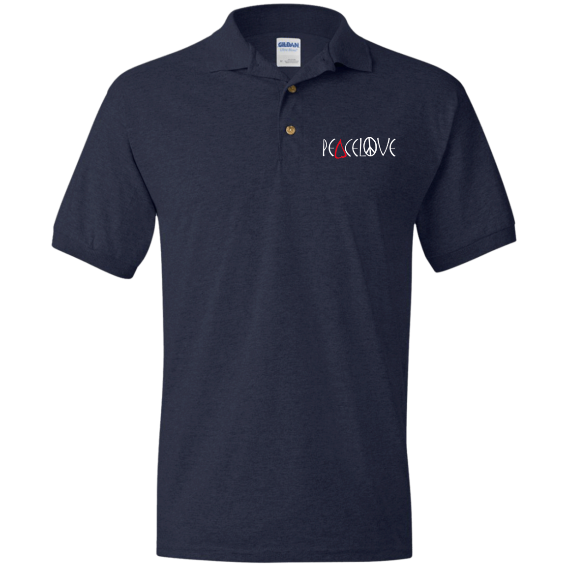 Peacelove - (Embroidered) Jersey Polo Shirt
