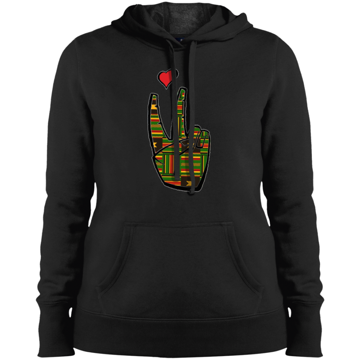 LoveAbove Kente Ladies' Hoodie Sweatshirt