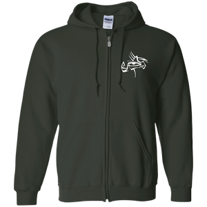 Eye Of Rauthentic Zip Up Hooded Sweatshirt Embroidered