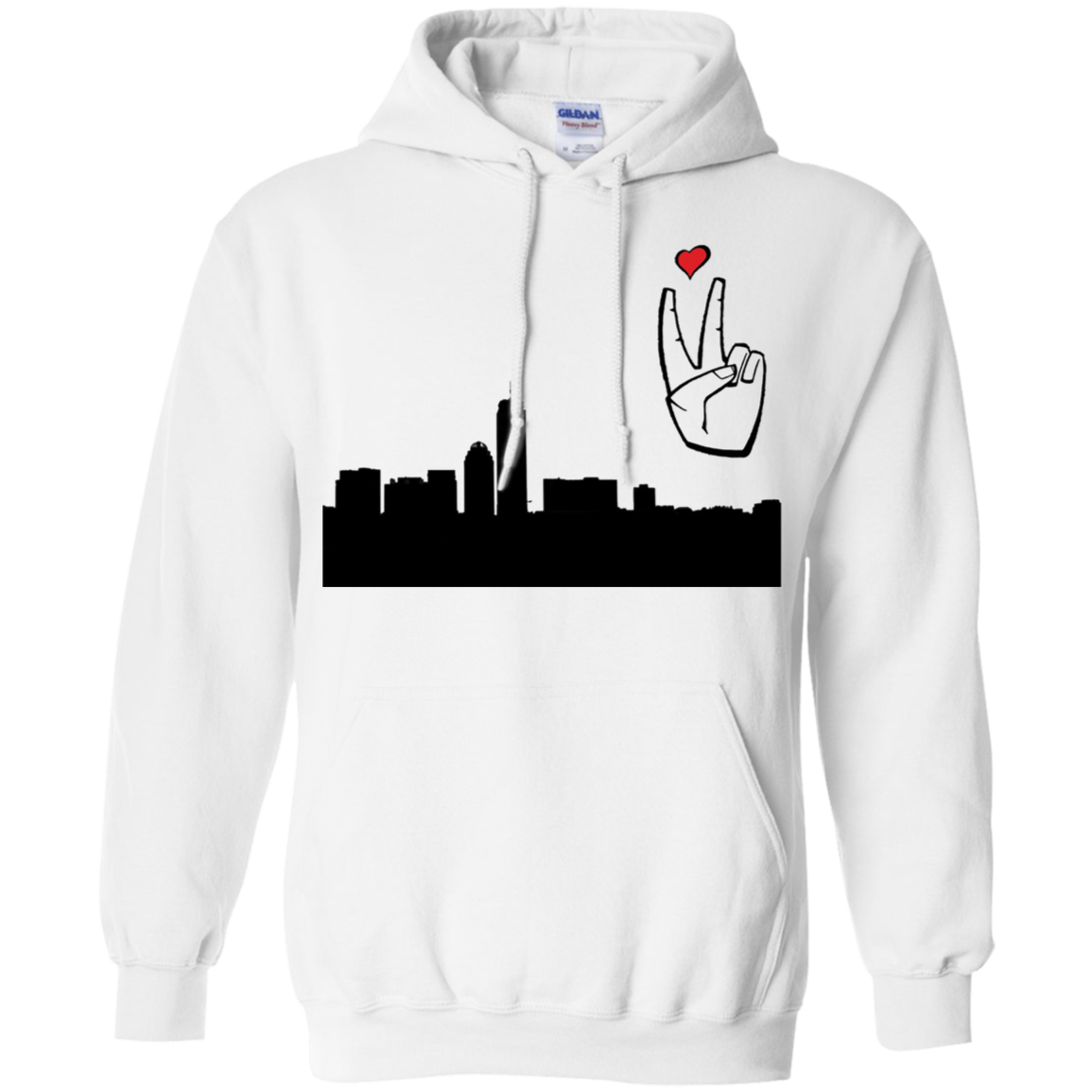 LoveAbove Skyline Hoodie 8 oz.