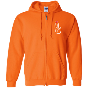 LoveAbove Zip Up Hooded Sweatshirt embroidered