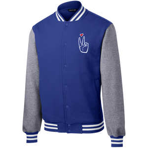 LoveAbove Fleece Letterman Jacket