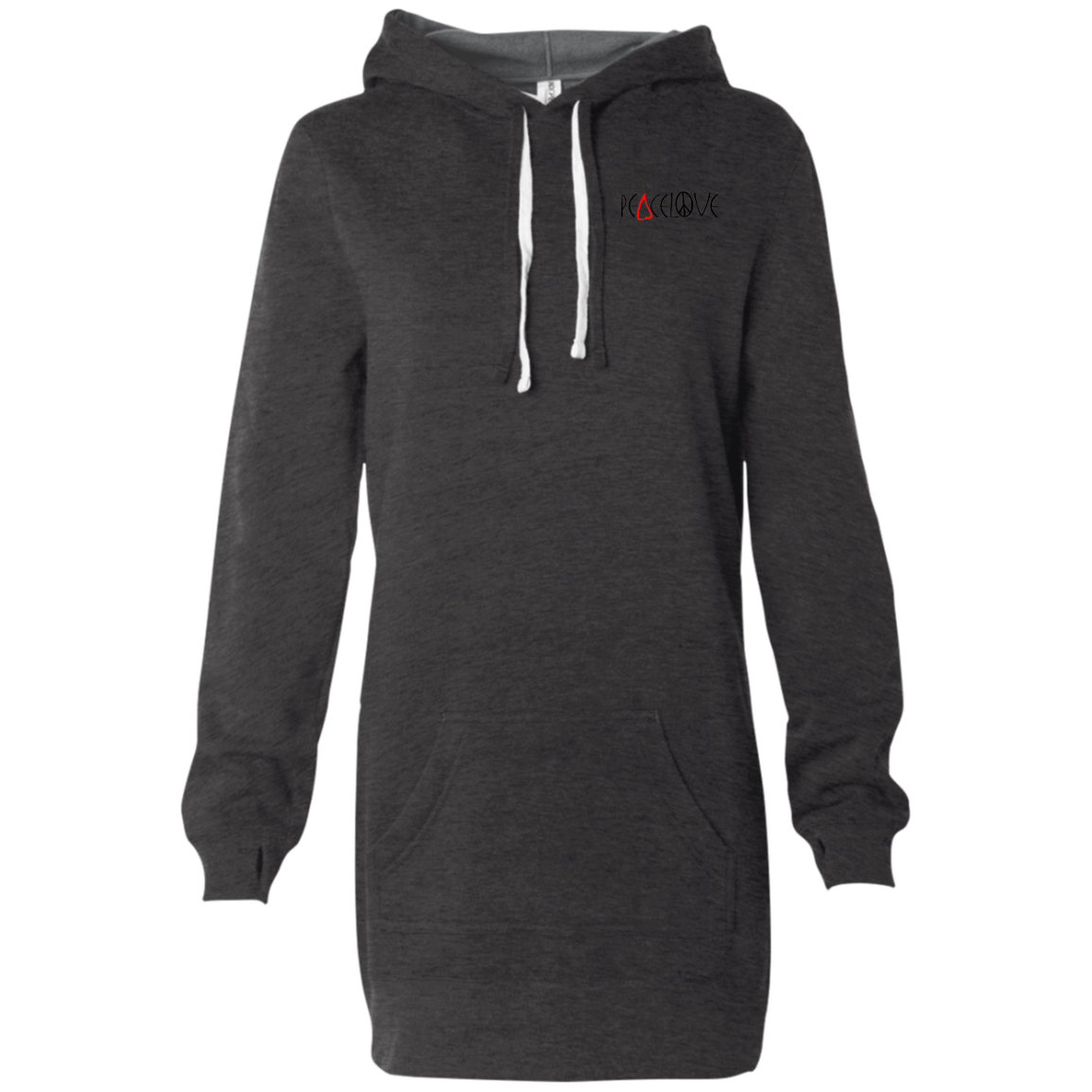 Peacelove Women's Hooded Pullover Dress