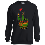 LoveAbove Kente Youth Crewneck Sweatshirt