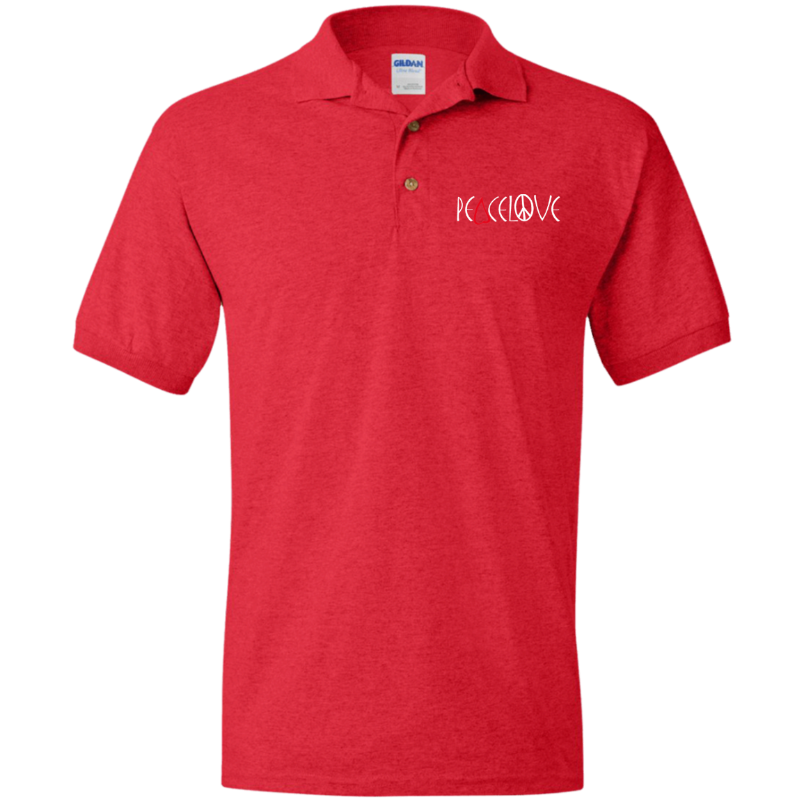 Peacelove - (Embroidered) Jersey Polo Shirt