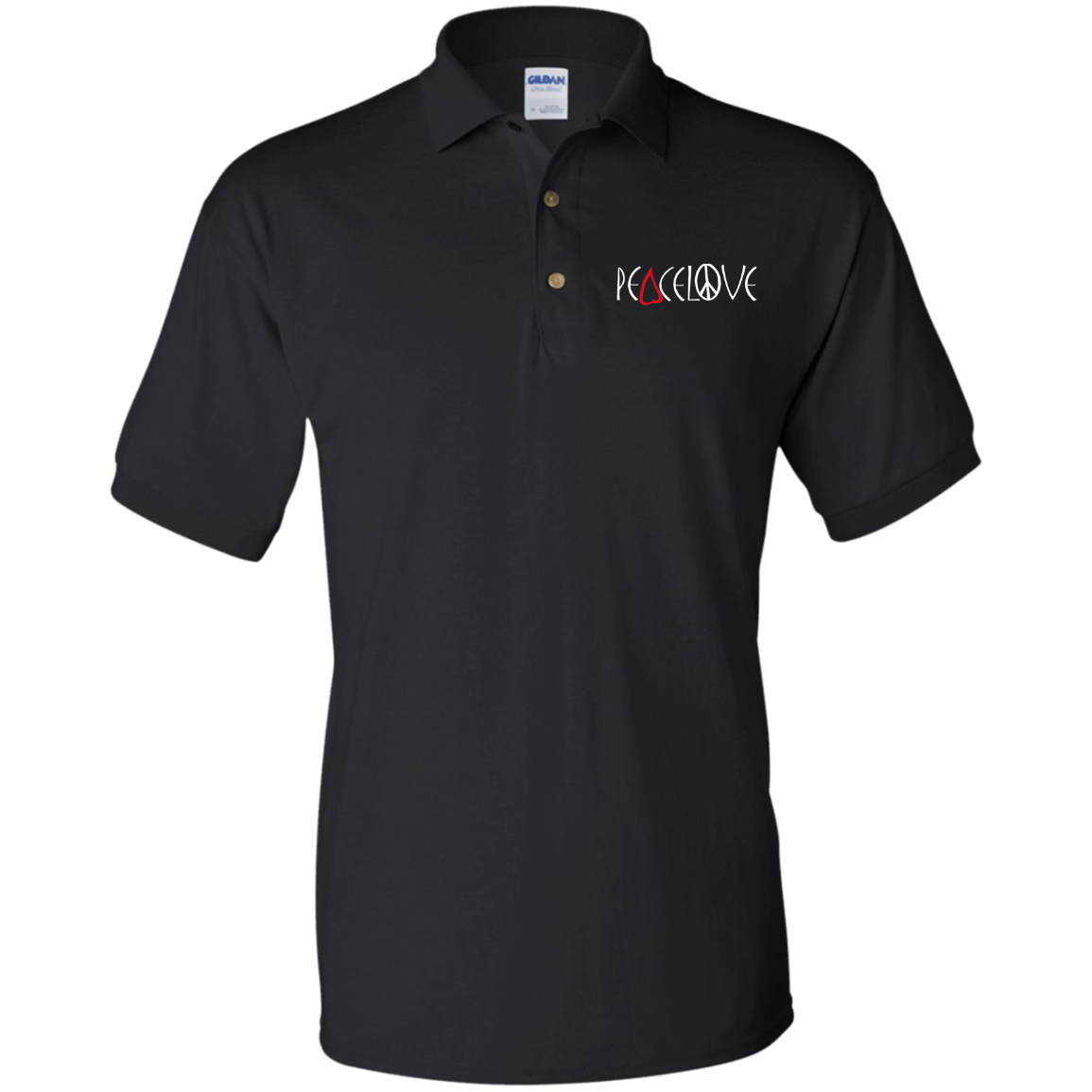 Peacelove - (Embroidered) Jersey Polo Shirt
