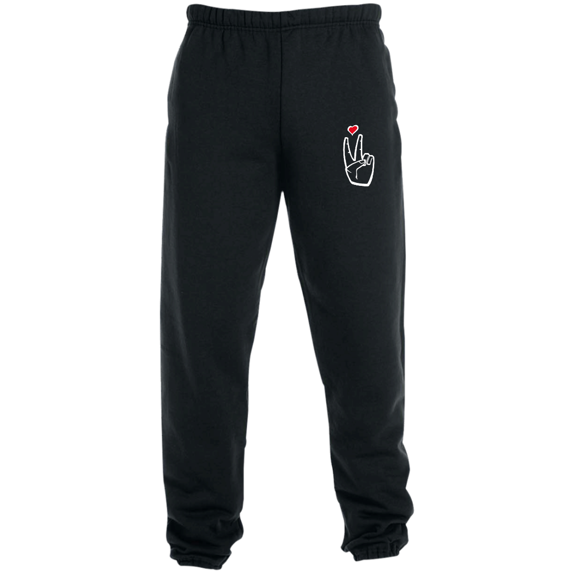 LoveAbove Sweatpants w/ Pockets Embroidered