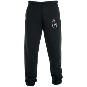 LoveAbove Sweatpants w/ Pockets Embroidered