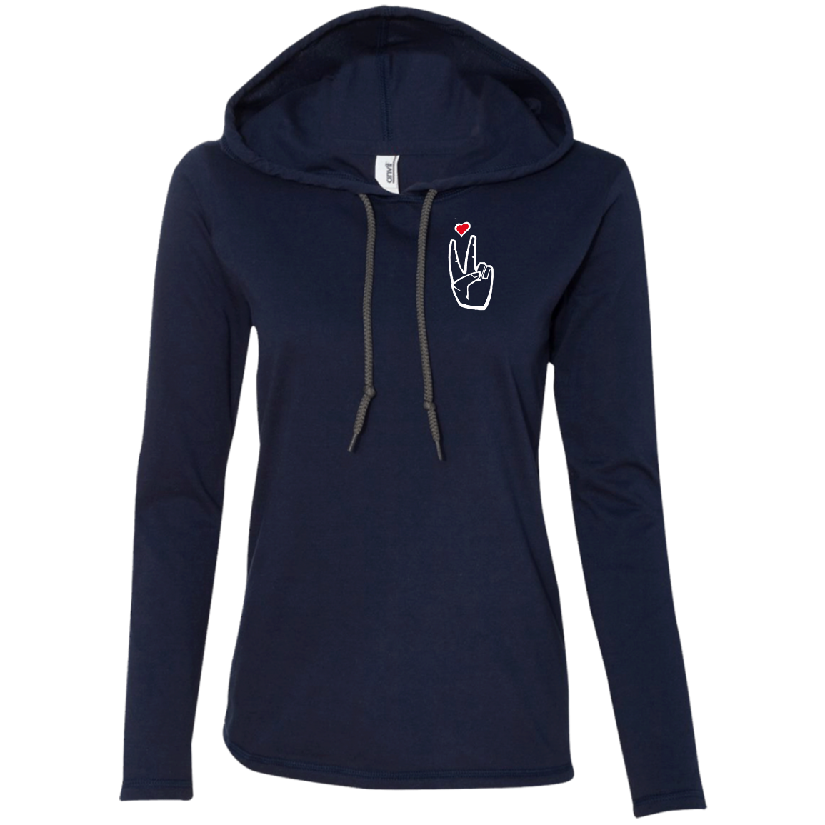 LoveAbove(left) Ladies' T-Shirt Hoodie