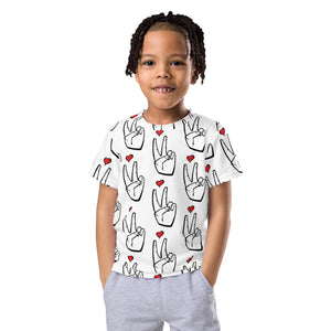 LoveAbove All Over Kids crew neck t-shirt