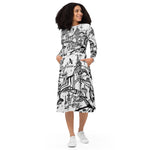 SuperFuture long sleeve midi dress