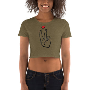 LoveAbove Crop Tee (blk)