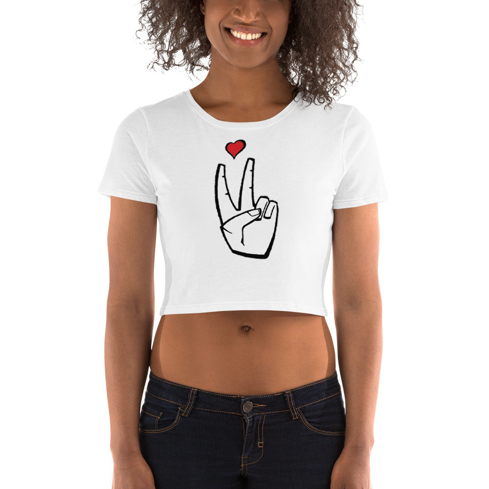 LoveAbove Crop Tee (blk)