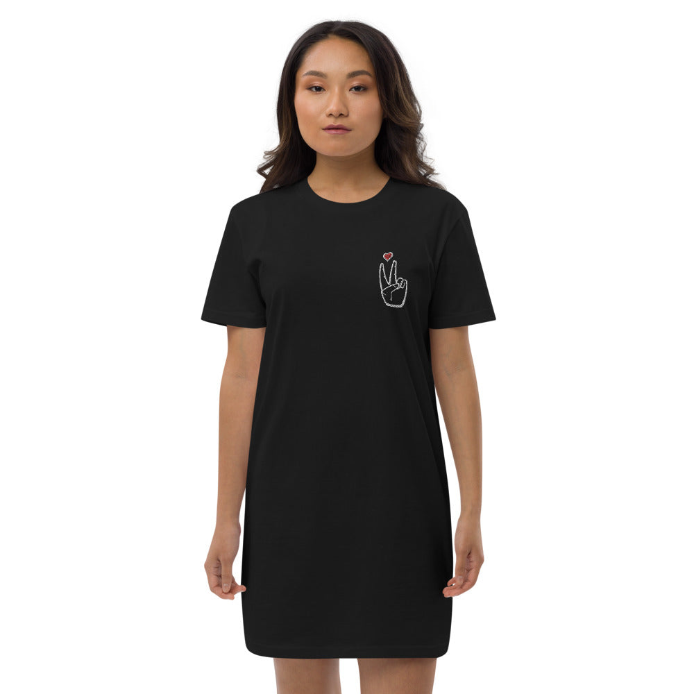 LoveAbove t-shirt dress Embroidered