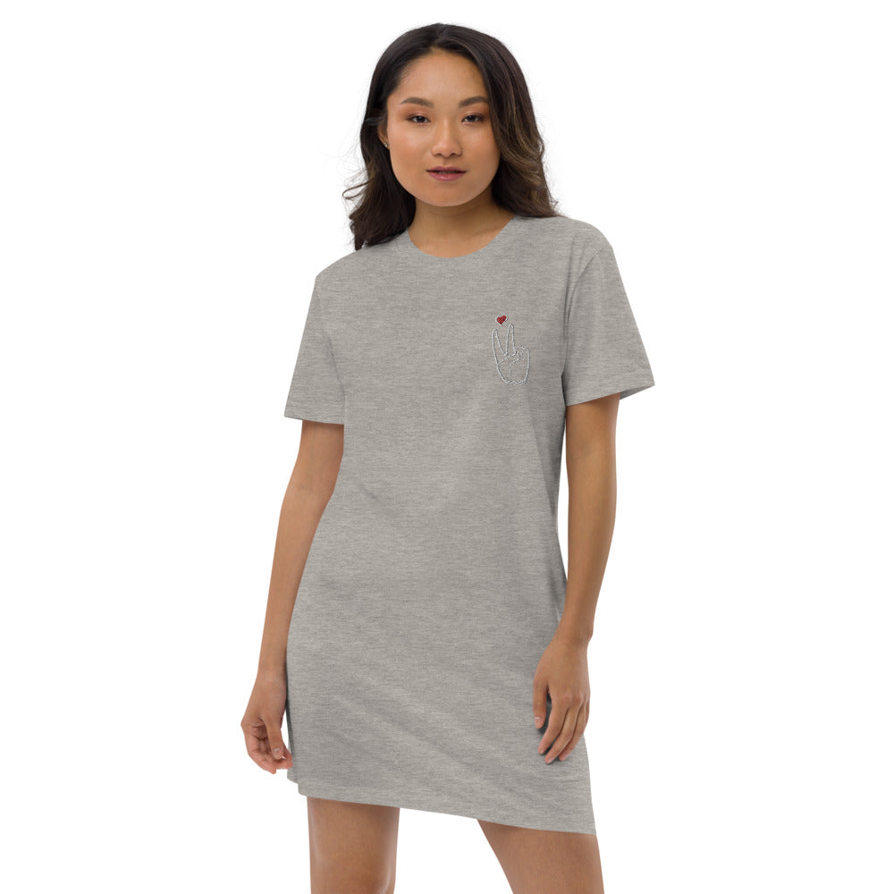 LoveAbove t-shirt dress Embroidered