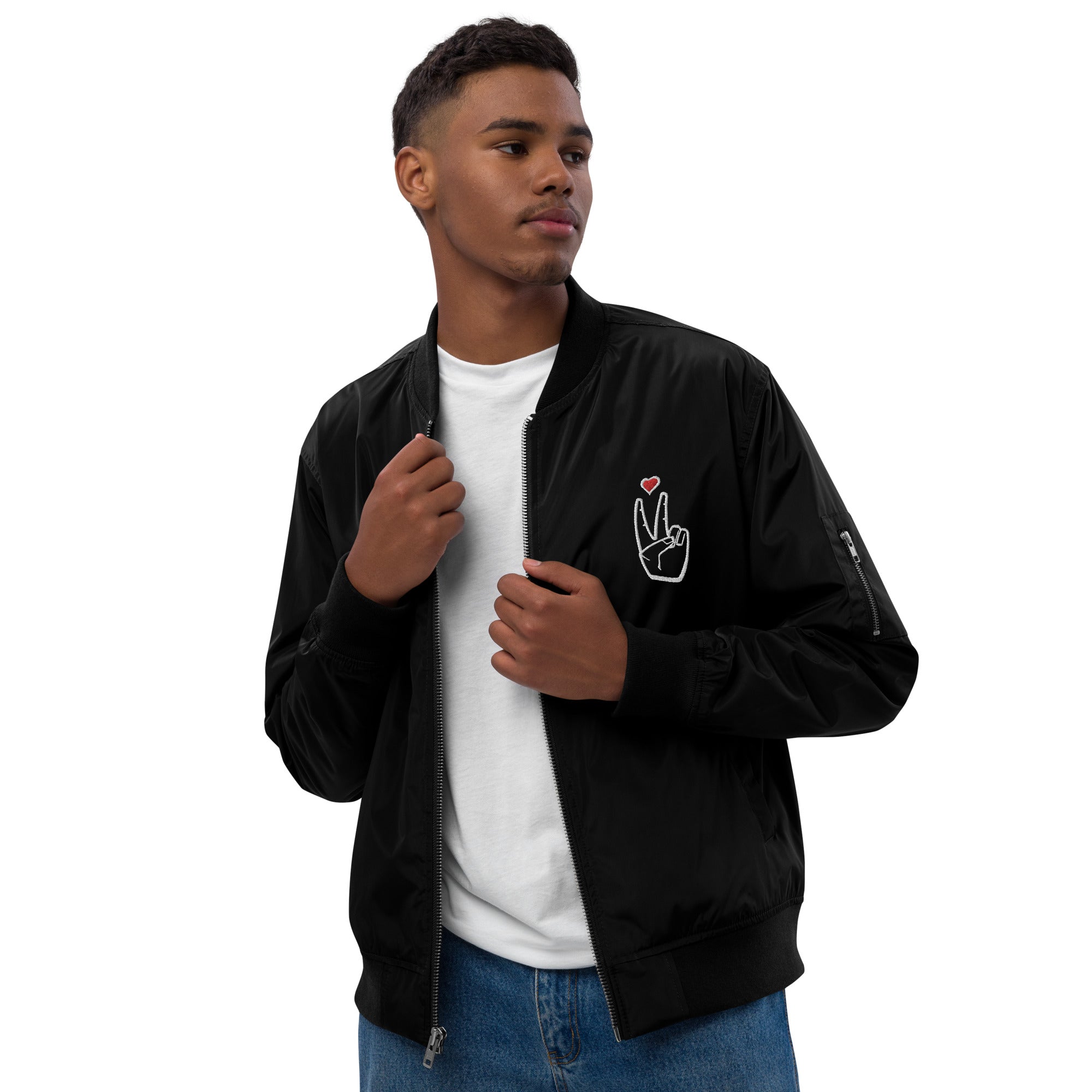 Love Above bomber jacket